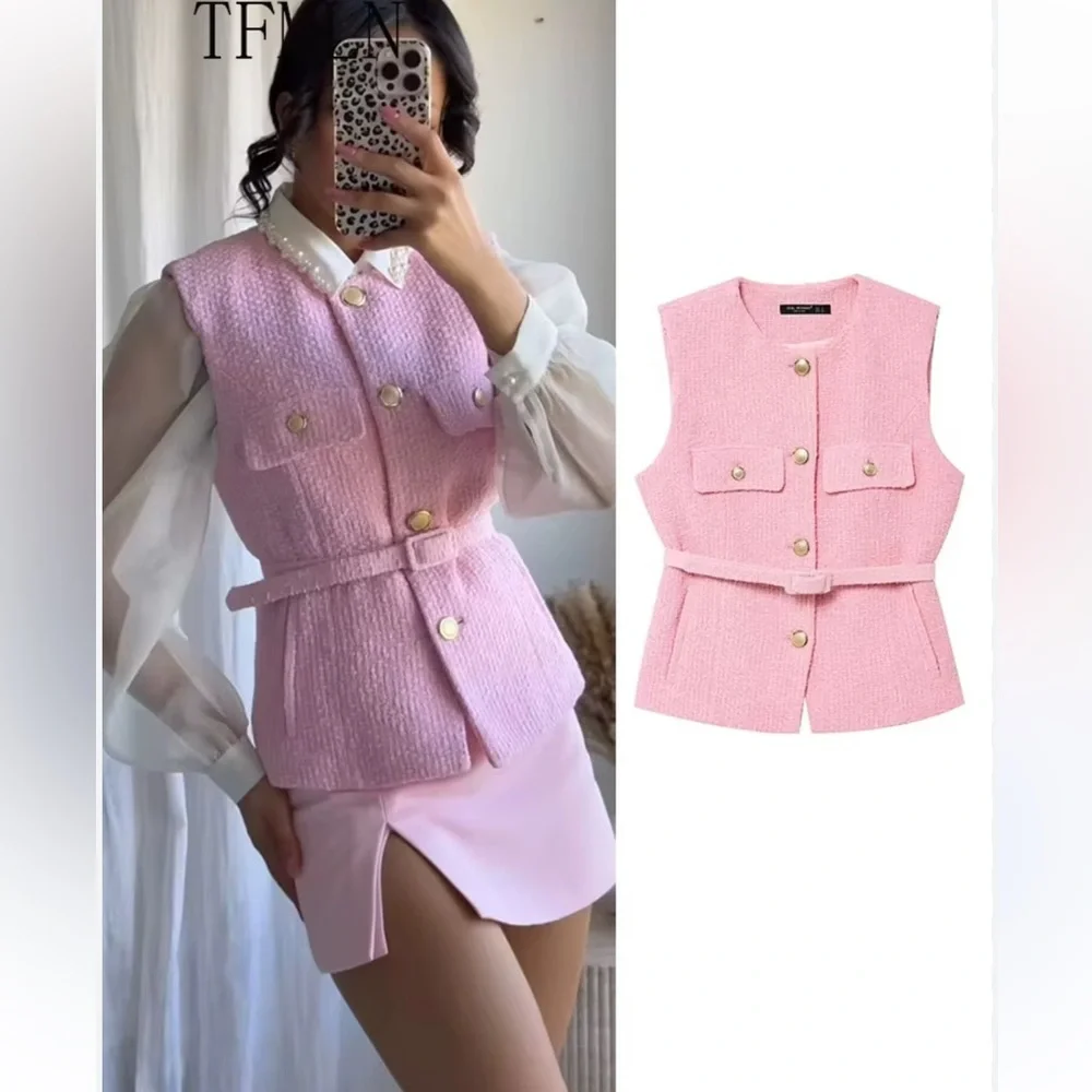 NEW ZARA LUXURY CHANNEL VIBE STRUCTURED VEST SIZE XS 🚨NO DISCOUNT